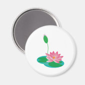 Seerosen Magnet (Vorderseite/Rückseite)