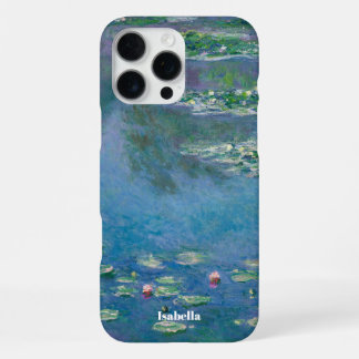 Seerosen mit individuellem Namen von Claude Monet iPhone 16 Pro Max Hülle