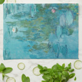 Seerosen, Ölmalerei, Claude Monet Geschirrtuch (Gefaltet)