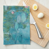 Seerosen, Ölmalerei, Claude Monet Geschirrtuch (Viertel Falte)