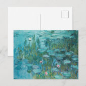 Seerosen, Ölmalerei, Claude Monet Postkarte (Vorne/Hinten)