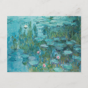 Seerosen, Ölmalerei, Claude Monet Postkarte