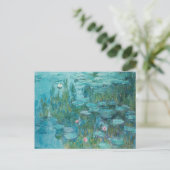 Seerosen, Ölmalerei, Claude Monet Postkarte (Stehend Vorderseite)