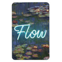 Seerosen Remix – Neon-„FLOW“-Wandkunst & Geschenke