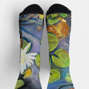 Seerosen-Socken in Blüte Socken