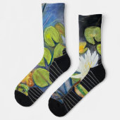 Seerosen-Socken in Blüte Socken (Links)
