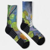 Seerosen-Socken in Blüte Socken (Rechts)