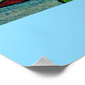 Seerosen Spiegelungen  Poster (Ecke)