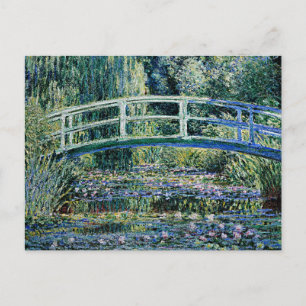 "Seerosen und Japanische Brücke" Postkarte