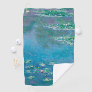 Seerosen von Claude Monet Fine Art Gemälde Golfhandtuch