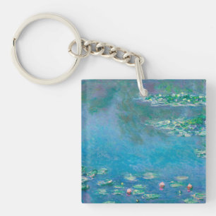 Seerosen von Claude Monet Fine Art Gemälde Schlüsselanhänger