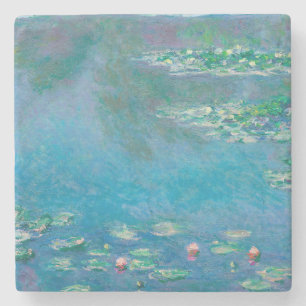 Seerosen von Claude Monet Fine Art Gemälde Steinuntersetzer