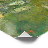 Seerosen von Claude Monet Poster (Ecke)