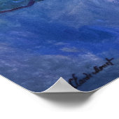 Seerosen von Claude Monet Poster (Ecke)
