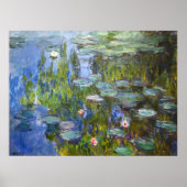 Seerosen von Claude Monet Poster (Vorne)