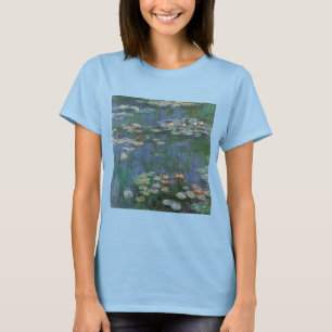 Seerosen von Claude Monet, Vintage Blumen T-Shirt