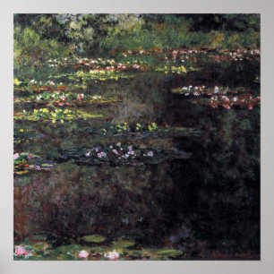 Seerosen von Claude Monet, Vintage Fine Art Poster