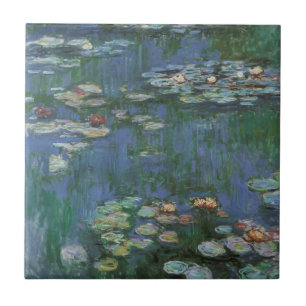 Seerosen von Claude Monet, Vintage Flowers Fliese
