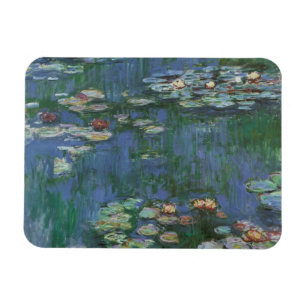 Seerosen von Claude Monet, Vintage Flowers Magnet