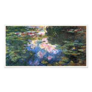 Seerosen von Claude Monet, Vintage-Gartenkunst Fotodruck