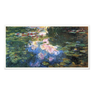 Seerosen von Claude Monet, Vintage-Gartenkunst Fotodruck