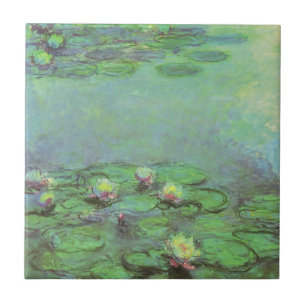 Seerosen von Claude Monet, Vintage Impressionismus Fliese