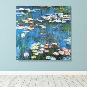 Seerosen von Claude Monet, Vintage Impressionismus Leinwanddruck
