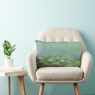 Seerosen von Claude Monet, Vintage Impressionismus Lendenkissen