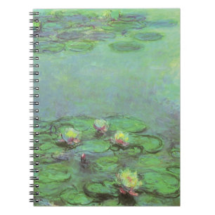 Seerosen von Claude Monet, Vintage-Impressionismus Notizblock