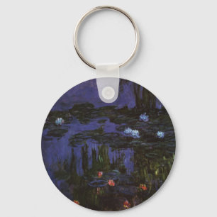 Seerosen von Claude Monet, Vintage Impressionismus Schlüsselanhänger