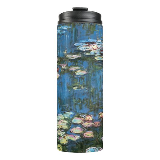 Seerosen von Claude Monet, Vintage Impressionismus Thermosbecher (Vorderseite)