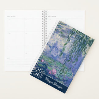 Seerosen von Monet | Benutzerdefinierter Text Planer