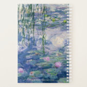 Seerosen von Monet | Benutzerdefinierter Text Planer (Rückseite)