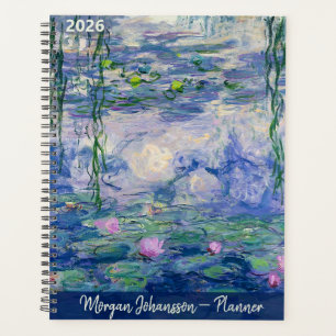 Seerosen von Monet Benutzerdefinierter Text Planer
