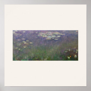 Seerosen von Monet - Impressionistische Kunst Quad Poster