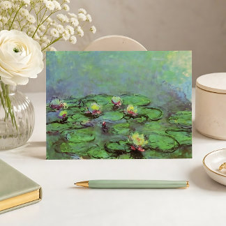 Seerosen von Monet Postkarte