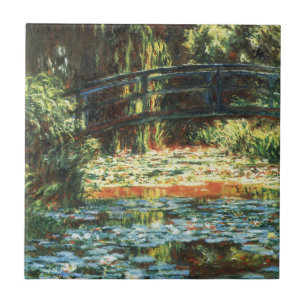 Seerosenbrücke von Claude Monet Fliese