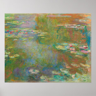 Seerosenteich (1917–1919) von Claude Monet Poster