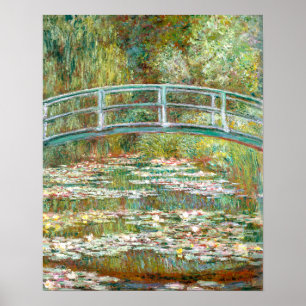 Seerosenteich-Brücke Claude Monet Poster