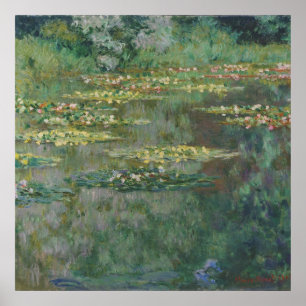 Seerosenteich von Claude Monet, Vintage Fine Art Poster