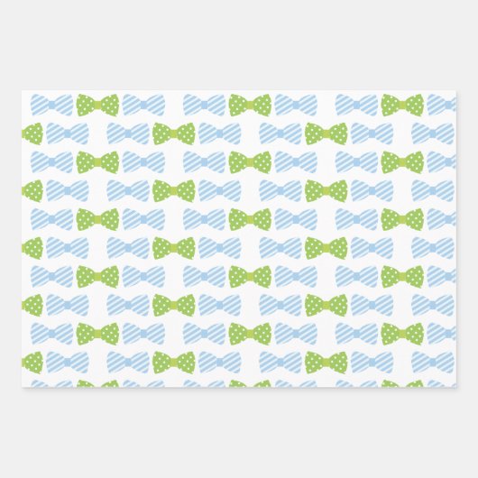 Seersucker Bow Krawatte Geschenkblätter Geschenkpapier Set (Vorderseite 3)