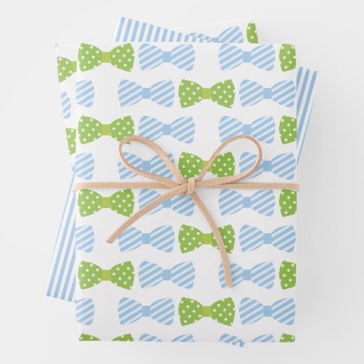 Seersucker Bow Krawatte Geschenkblätter Geschenkpapier Set (Beispiel)