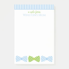 Seersucker Bow Krawatte Personalisiert Post-it Not Klebezettel