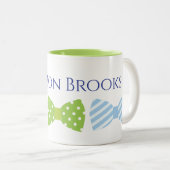 Seersucker Bow Krawatte Personalisierte Mug Zweifarbige Tasse (VorderseiteRechts)