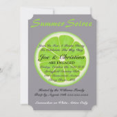 Seersucker & Limone Fiesta Cocktail Party Einladun Einladung (Vorderseite)