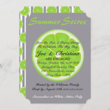 Seersucker & Limone Fiesta Cocktail Party Einladun