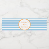 Seersucker Stripe Baby Duschwasser Flasche Etikett (Einzelnes Label)