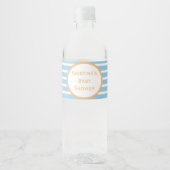 Seersucker Stripe Baby Duschwasser Flasche Etikett (Vorderseite)