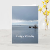 Seeruhe, glücklicher Geburtstag Karte (Gelbe Blume)