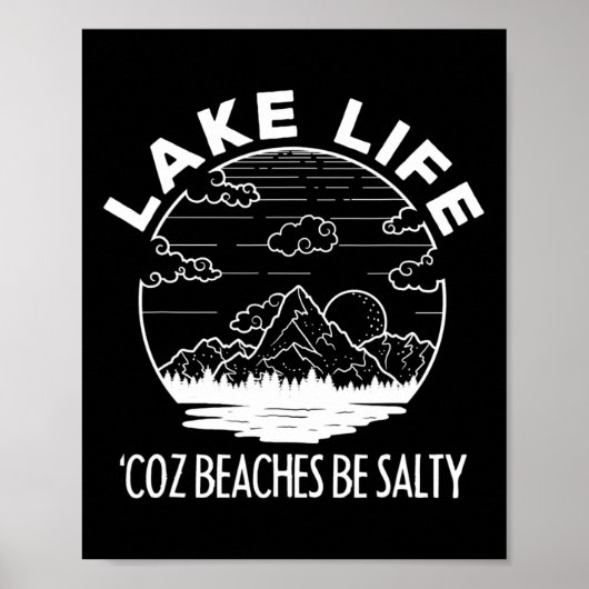 Sees Cuz Strände Salty Funny Vacacamp Poster (Vorne)